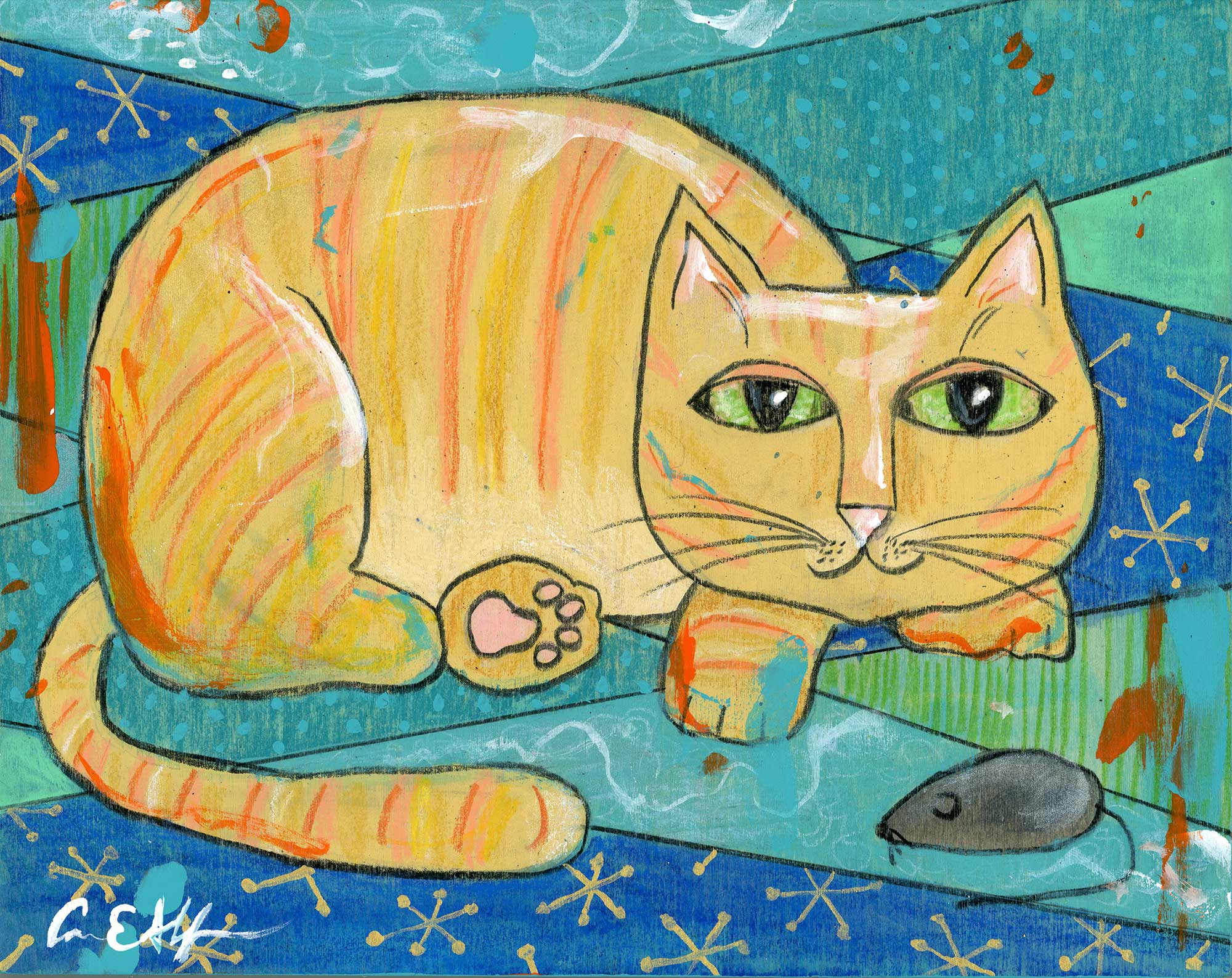 SOLD - Cat and Mouse