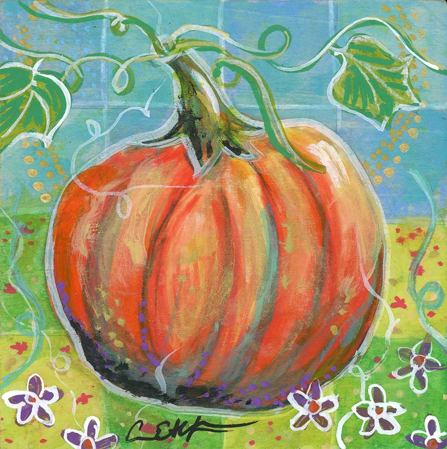 SOLD - Little Orange Pumpkin