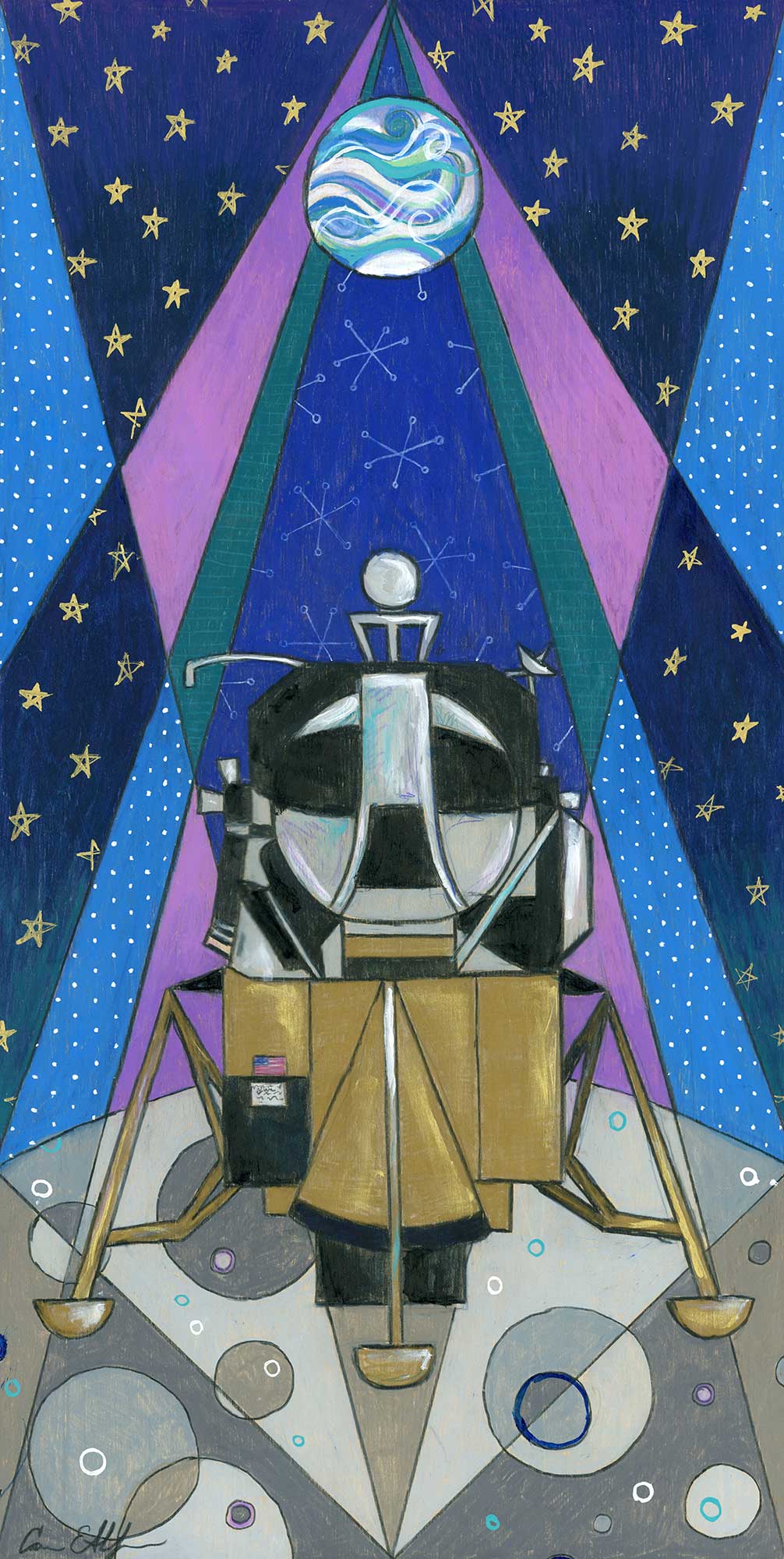 SOLD - Lunar Landing #3
