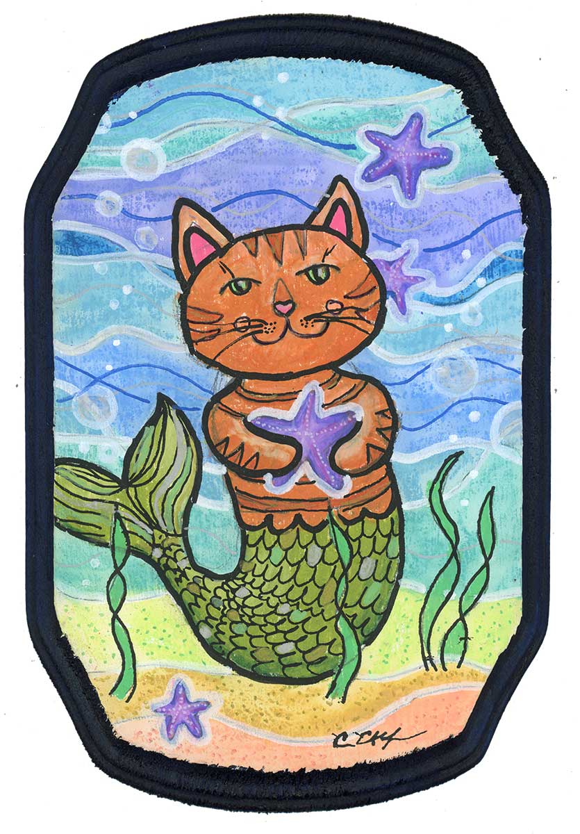 SOLD - Margie, 5" x 7", mixed media
