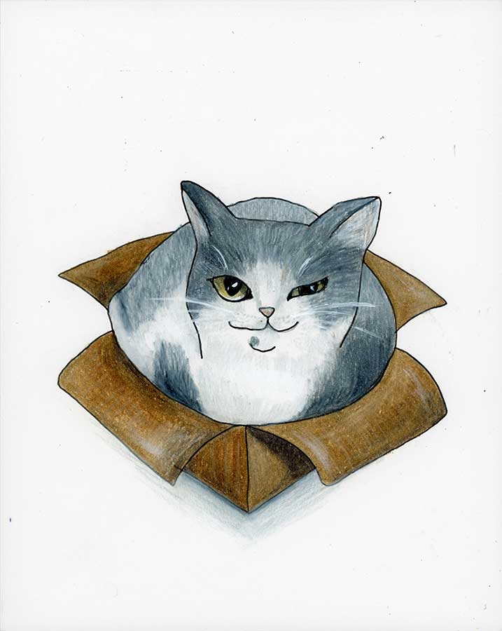 I Put the Pro in Procrastinate, 8" x 10", colored pencil