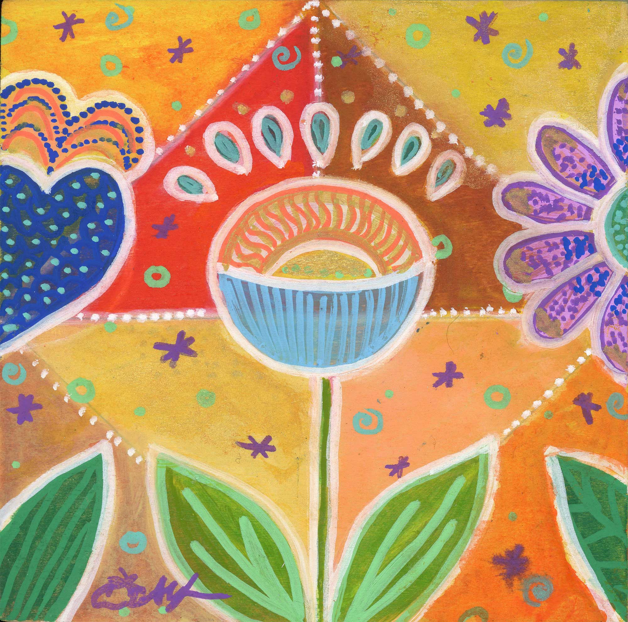 SOLD - Quilt Flowers