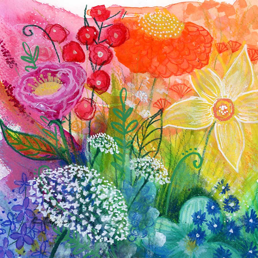 SOLD - Rainbow Garden (Day 10 - Rainbow)