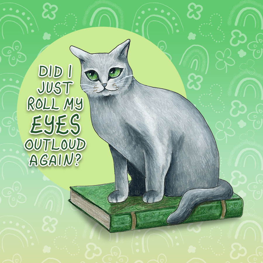 Did I Just Roll My Eyes Outloud Again, 8" x 8", print