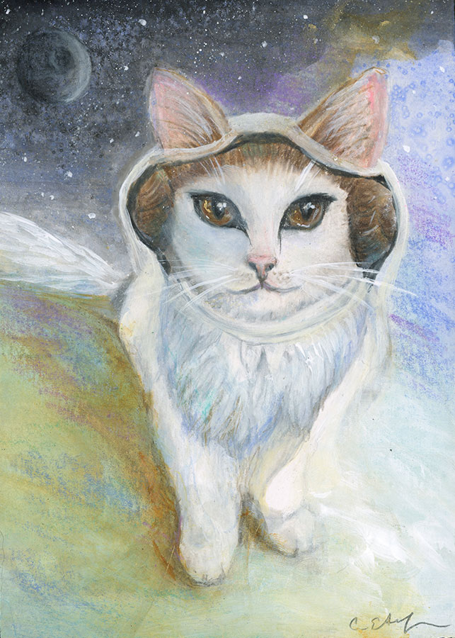 You're My Only Hope, 5" x 7", mixed media