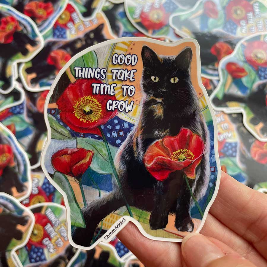 good-things-take-time-to-grow2 Sticker - Good Things Take Time to Grow