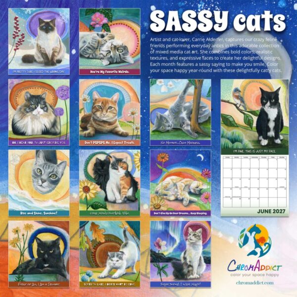 PREORDER - 2027 Sassy Cats Calendar